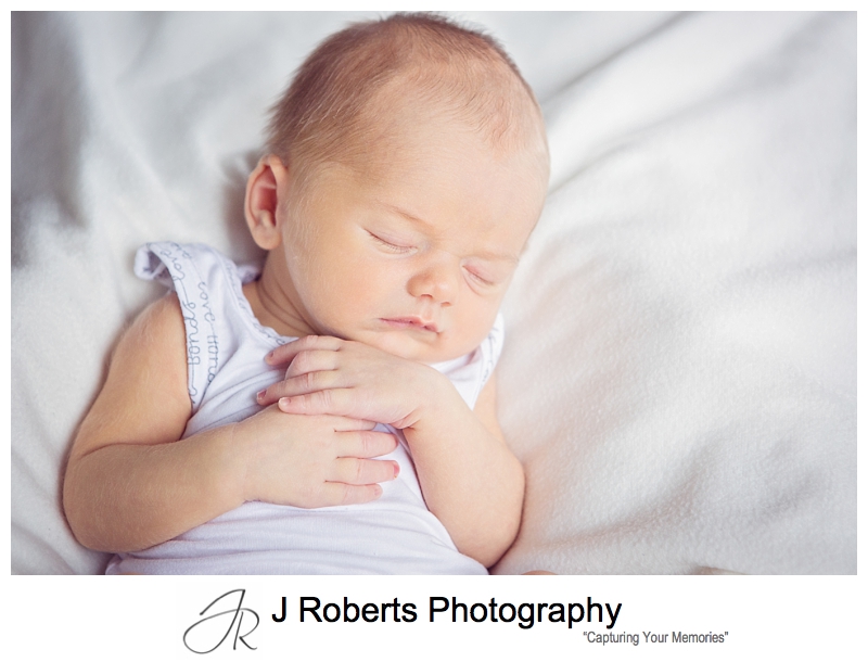 Newborn Baby Portrait Photography Sydney - Family Home Seaforth